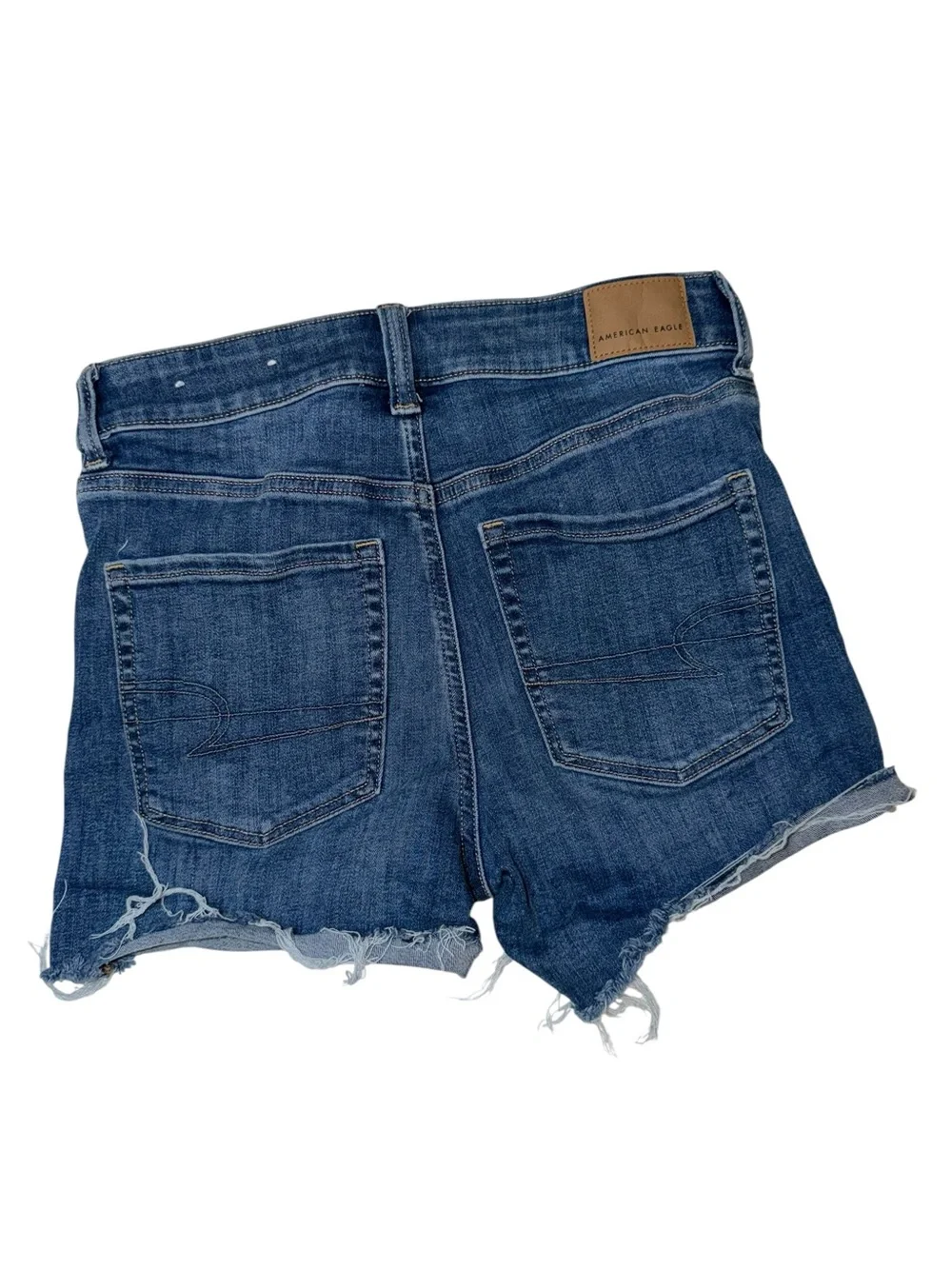 American Eagle Outfitters Blue Distressed Denim Cutoff Shorts